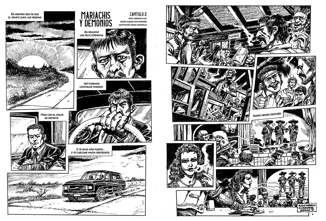 Lettering - Mariachis & Demonios