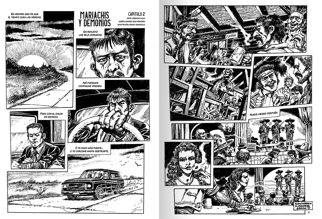 Lettering - Mariachis & Demonios